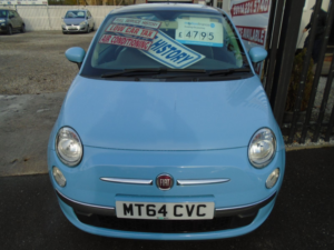 2014 Fiat 500 Lounge in Blue — image 3