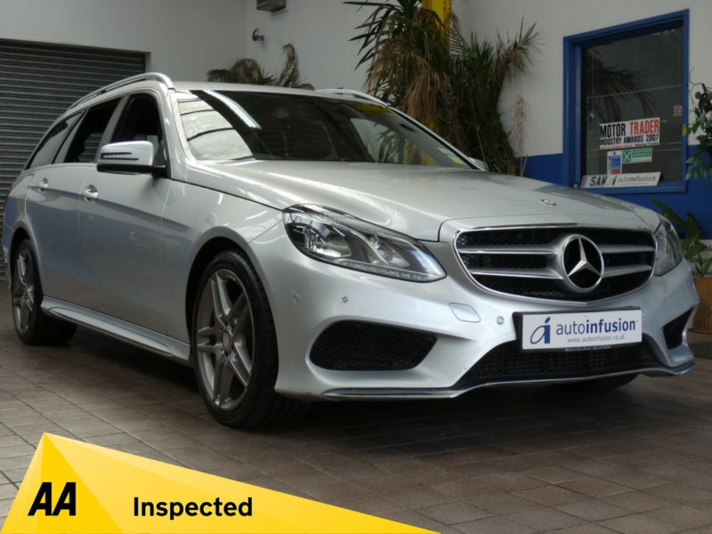 2015 Mercedes-Benz E Class 3.0 E350 V6 Bluetec Amg Sport Estate 5dr Diesel G-Tronic+ Euro 6 (s/s) (252 Ps) in Silver — image 1