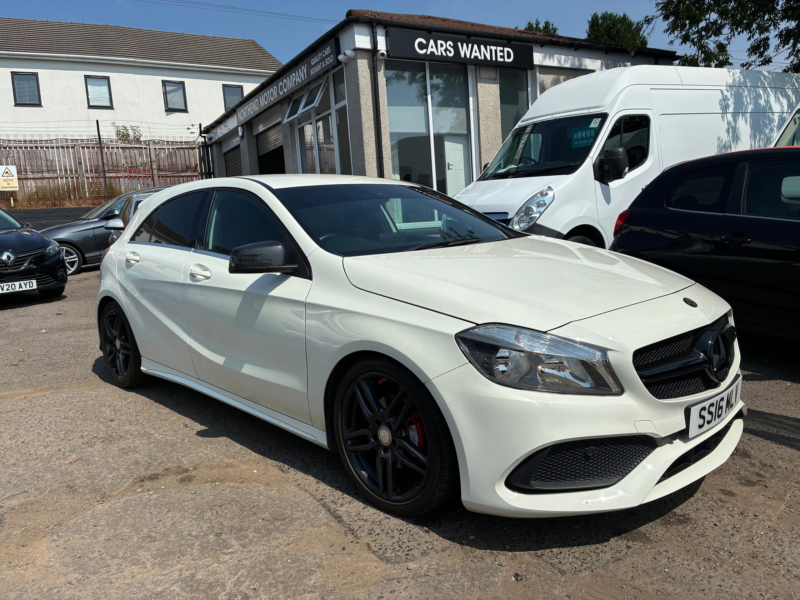 2016 Mercedes-Benz A Class 1.6 A180 Amg Line Hatchback 5dr Petrol Manual Euro 6 (s/s) (122 Ps) in White — image 1
