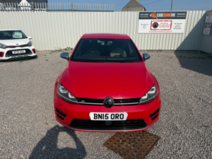 2015 Volkswagen Golf 2.0 Tsi Bluemotion Tech R Hatchback 5dr Petrol DSG 4motion Euro 6 (s/s) (300 Ps) in Red — image 3