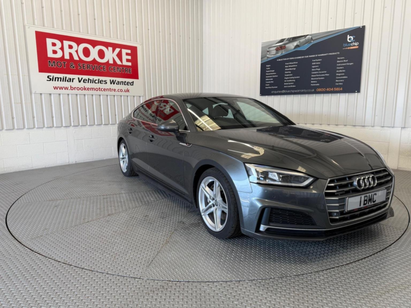 2018 Audi A5 2.0 Tfsi S Line Sportback S Tronic Quattro Euro 6 (s/s) 5dr in Grey — image 1