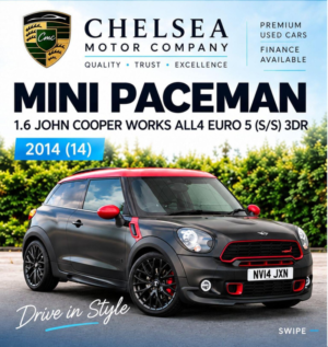 2014 MINI Paceman 1.6 John Cooper Works All4 Euro 5 (s/s) 3dr in Black — image 2
