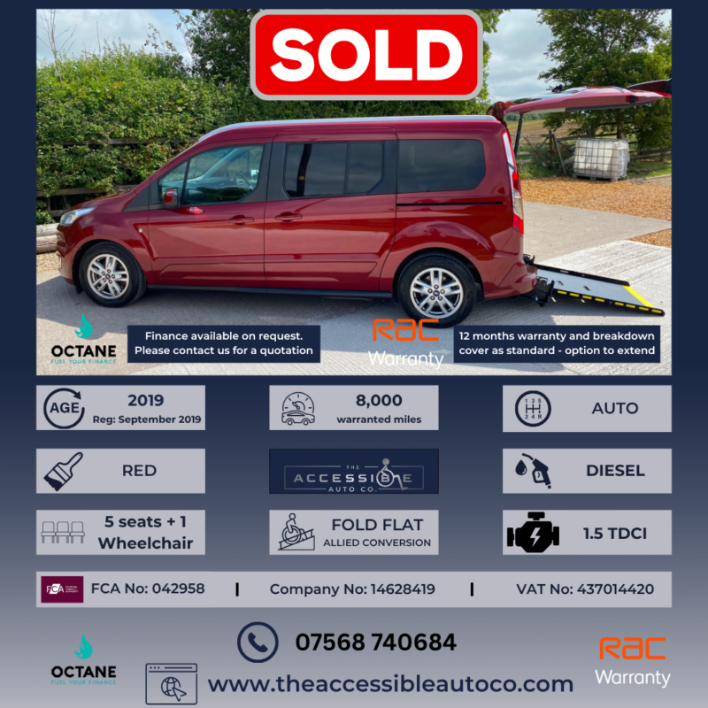 2019 Ford Grand Tourneo Connect 1.5 Ecoblue Titanium Powershift in Red — image 1