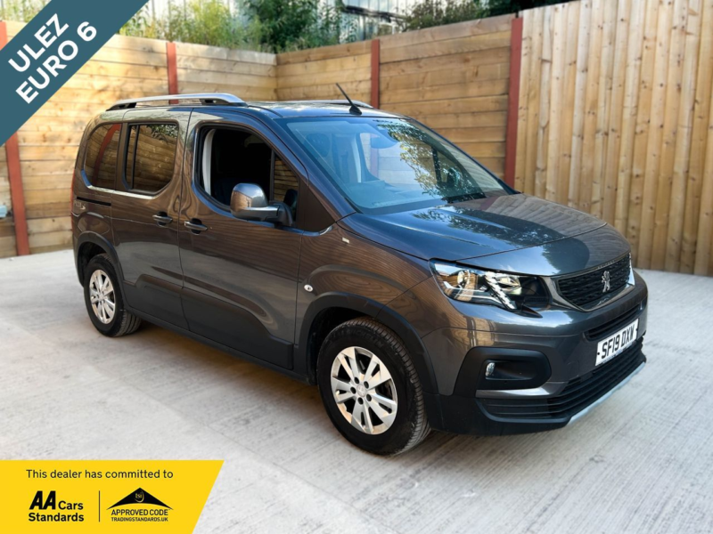 2019 Peugeot Rifter 3 SEAT Wheelchair Accessible Disabled Access Vehicle Wav in Grey — image 1
