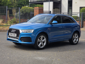 2016 Audi Q3 2.0 Tdi S Line Plus SUV 5dr Diesel S Tronic Quattro Euro 6 (s/s) (184 Ps) in Blue — image 3