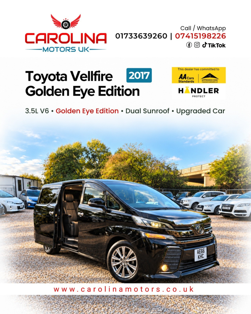 2017 Toyota Vellfire 3.5l Petrol-30 Series-Golden Eyes Edition-Ulez/caz Pass-Free 48months Gold Warranty & 12months Aa Breakdown Cover. in Black — image 1