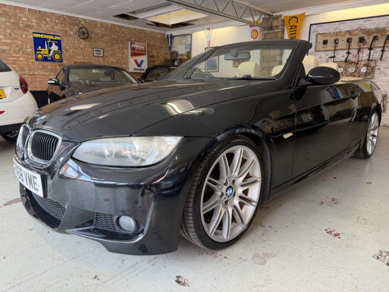 2008 BMW 3 Series 2.0 320i M Sport Convertible in Black — image 1