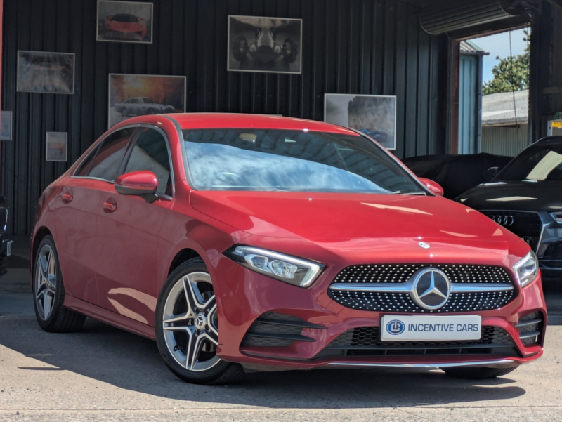 2021 Mercedes-Benz A Class A180d 2.0 Amg Line (executive) 4dr. 2 Owners. Recent Service. Sat Nav. Carplay. Led Lights. Rear Cam in Red — image 1
