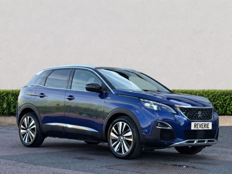 2019 Peugeot 3008 1.2 Puretech Gt Line SUV 5dr Petrol Manual Euro 6 (s/s) (130 Ps) in Blue — image 1