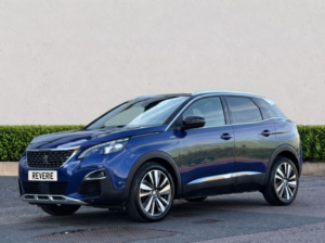 2019 Peugeot 3008 1.2 Puretech Gt Line SUV 5dr Petrol Manual Euro 6 (s/s) (130 Ps) in Blue — image 3