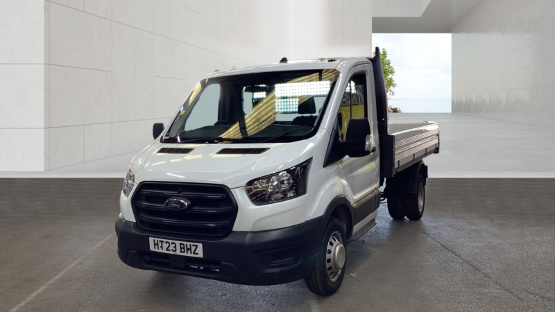 2023 Ford Transit 2.0 350 Ecoblue Hd Leader Single Cab Tipper 2dr Diesel Manual Rwd L2 Euro 6 130 Ps in White — image 1