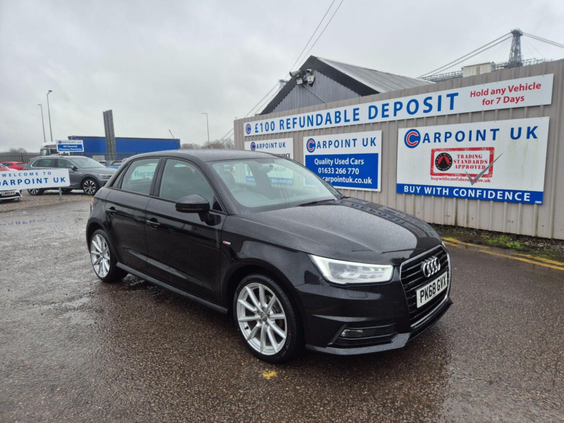2018 Audi A1 1.0 Tfsi S Line Sportback Euro 6 (s/s) 5dr (nav) in Black — image 1