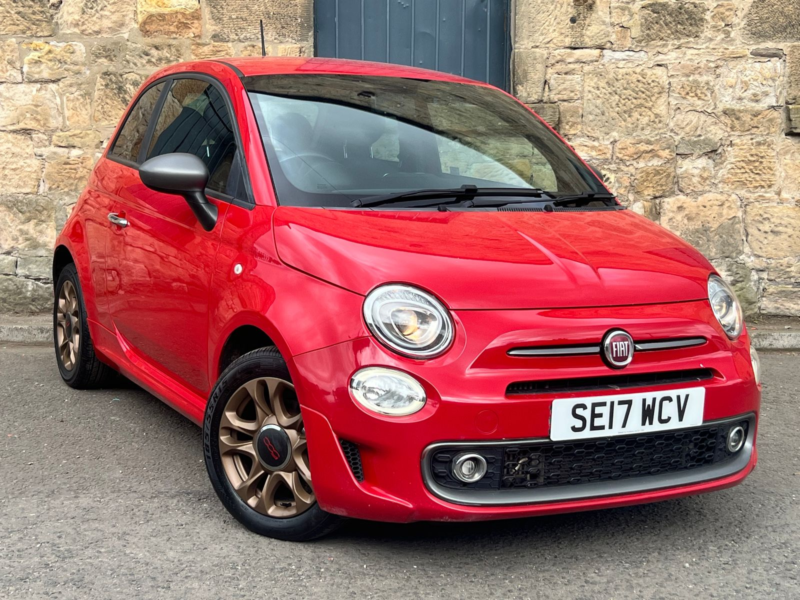 2017 Fiat 500 0.9 Twinair S Hatchback 3dr Petrol Manual Euro 6 (s/s) (85 Bhp) in Red — image 1