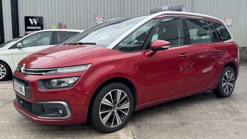 2017 Citroen Grand C4 Picasso 1.6 Bluehdi Feel Diesel Automatic Red 5dr Rareauto+7 Seater+satnav+cruise in Red — image 1