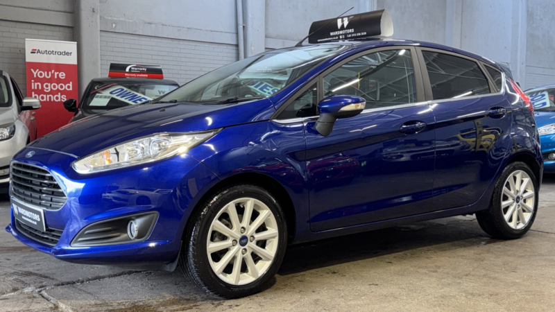 2016 Ford Fiesta 1.0 T Ecoboost Titanium Blue 5dr 1 Keeper+low Tax+8 Stamps in Blue — image 1