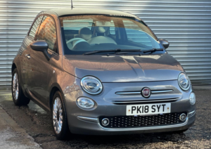 2018 Fiat 500 1.2 Lounge Euro 6 (s/s) 3dr in Grey — image 3