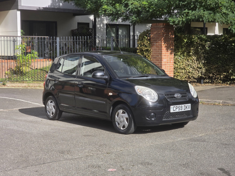 2010 Kia Picanto 1.0 1 Hatchback 5dr Petrol Manual (114 G/km, 60 Bhp) in Black — image 1