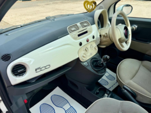 2010 Fiat 500 1.2 Lounge Euro 5 (s/s) 3dr in White — image 5