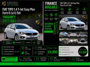 2017 Fiat Tipo 1.4 T-Jet Easy Plus Euro 6 (s/s) 5dr in Grey — image 2