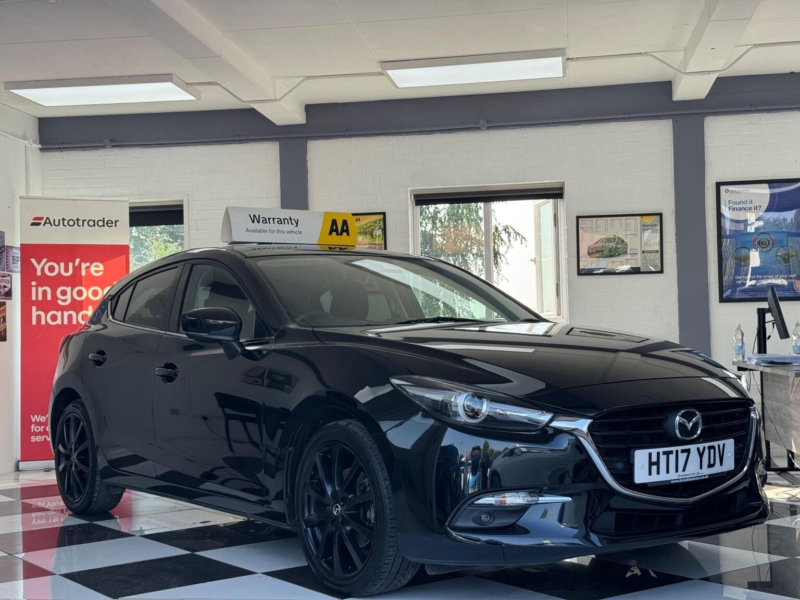2017 Mazda Mazda3 2.0 Skyactiv-G Sport Nav Euro 6 (s/s) 5dr in Black — image 1
