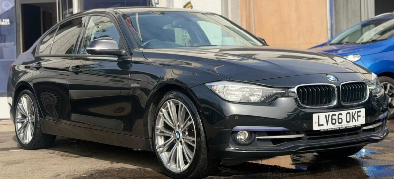2016 BMW 3 Series 2.0 320i Sport Auto Euro 6 (s/s) 4dr in Black — image 1