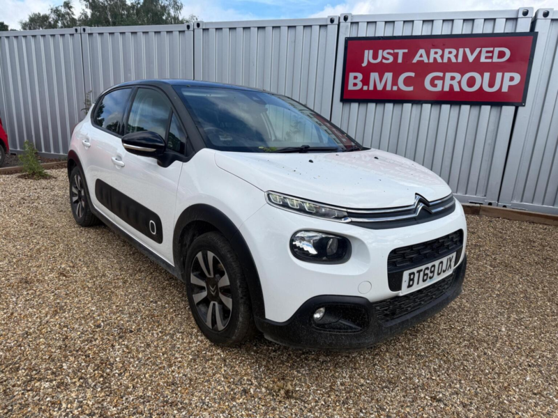 2019 Citroen C3 1.5 Bluehdi Flair Euro 6 (s/s) 5dr in White — image 1