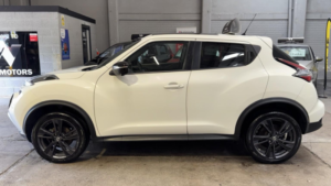 2015 Nissan Juke 1.5 Dci Tekna Diesel White 5dr Panroof+black Pack+low Tax+9 Stamps in White — image 2