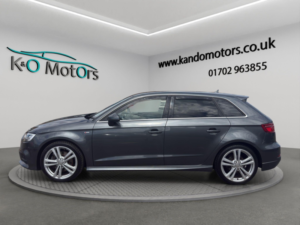 2016 Audi A3 2.0 Tfsi S Line Sportback Euro 6 (s/s) 5dr in Grey — image 3