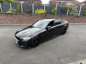 2017 BMW 5 Series 2 520d M Sport + M Performance Kit + Wheels + Obsidian Black in Black — image 2