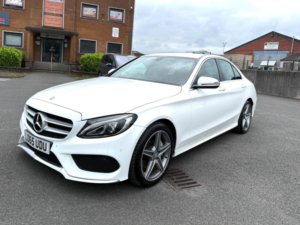2015 Mercedes-Benz C Class 1.6 C200d Amg Line Euro 6 (s/s) 4dr in White — image 3