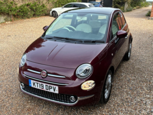 2018 Fiat 500 1.2 Lounge Euro 6 (s/s) 3dr in Red — image 3