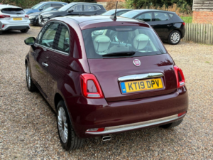 2018 Fiat 500 1.2 Lounge Euro 6 (s/s) 3dr in Red — image 4