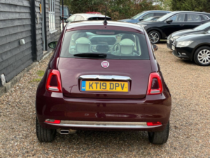 2018 Fiat 500 1.2 Lounge Euro 6 (s/s) 3dr in Red — image 5