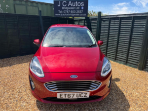 2018 Ford Fiesta 1.0t Ecoboost Titanium Euro 6 (s/s) 5dr in Red — image 2