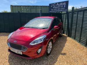 2018 Ford Fiesta 1.0t Ecoboost Titanium Euro 6 (s/s) 5dr in Red — image 3