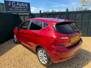 2018 Ford Fiesta 1.0t Ecoboost Titanium Euro 6 (s/s) 5dr in Red — image 4