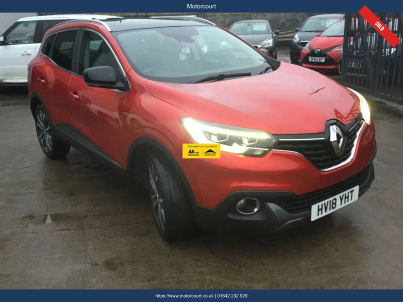 2018 Renault Kadjar 1.5 Dci Signature Nav SUV 5dr Diesel Manual Euro 6 (s/s) (110 Ps) in Red — image 1