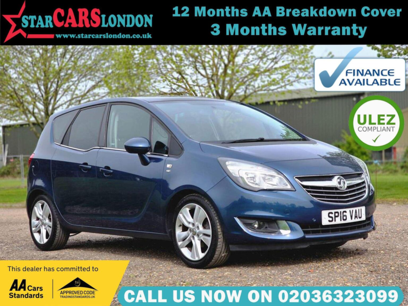 2016 Vauxhall Meriva 1.4i Turbo Se Auto Euro 6 5dr in Blue — image 1