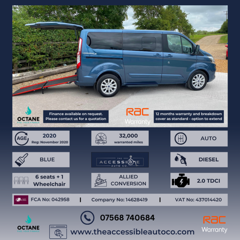2020 Ford Tourneo Custom 2.0 Tdci Ecoblue 320 Titanium 6 Seater in Blue — image 1