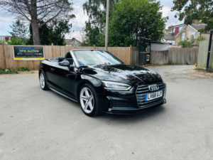 2018 Audi A5 Cabriolet 2.0 Tfsi 40 S Line S Tronic Euro 6 (s/s) 2dr in Black — image 3