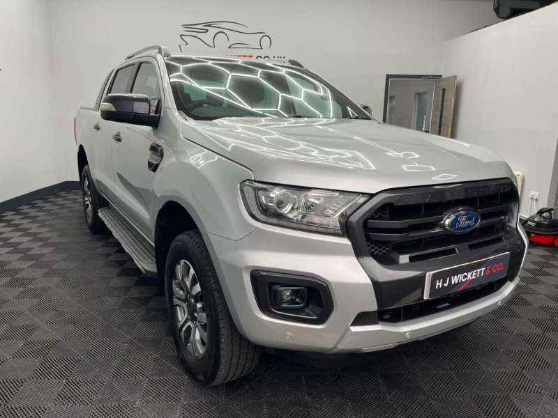 2019 Ford Ranger 2.0 Ecoblue Wildtrak Auto 4WD Euro 6 (s/s) 4dr in Silver — image 1