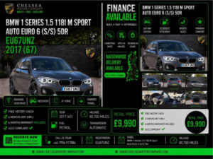 2017 BMW 1 Series 1.5 118i M Sport Auto Euro 6 (s/s) 5dr in Grey — image 2