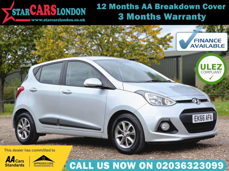 2016 Hyundai I10 1.2 Premium Auto Euro 6 5dr in Silver — image 1