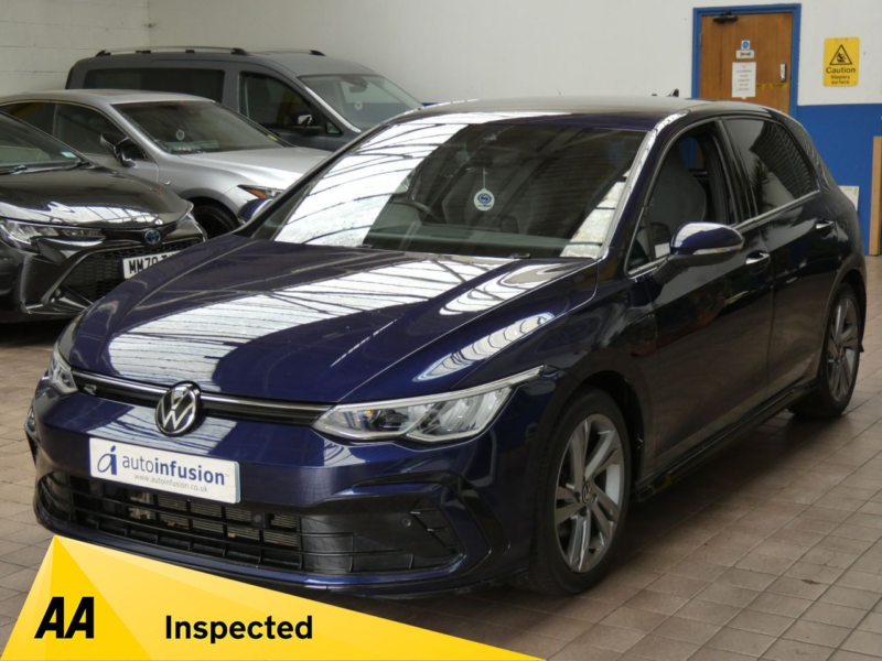 2022 Volkswagen Golf 1.5 Etsi Mhev R-Line Hatchback 5dr Petrol Hybrid DSG Euro 6 (s/s) (150 Ps) in Blue — image 1