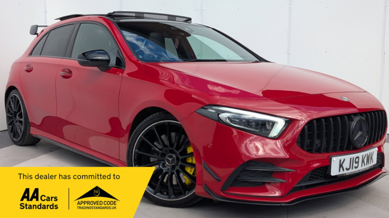2019 Mercedes-Benz A Class 2.0 A35 Amg (premium Plus) Hatchback 5dr Petrol Spds Dct 4matic Euro 6 (s/s) (306 Ps) in Red — image 1