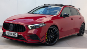 2019 Mercedes-Benz A Class 2.0 A35 Amg (premium Plus) Hatchback 5dr Petrol Spds Dct 4matic Euro 6 (s/s) (306 Ps) in Red — image 3