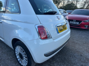 2011 Fiat 500 1.2 Lounge Euro 5 (s/s) 3dr in White — image 5