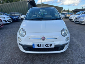 2011 Fiat 500 1.2 Lounge Euro 5 (s/s) 3dr in White — image 6