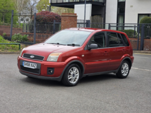 2009 Ford Fusion 1.6 Zetec Climate Hatchback 5dr Petrol Automatic (181 G/km, 99 Bhp) in Red — image 3