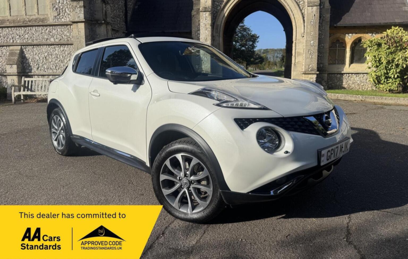 2017 Nissan Juke 1.6 Dig-T Tekna Xtron 4WD Euro 6 5dr in White — image 1